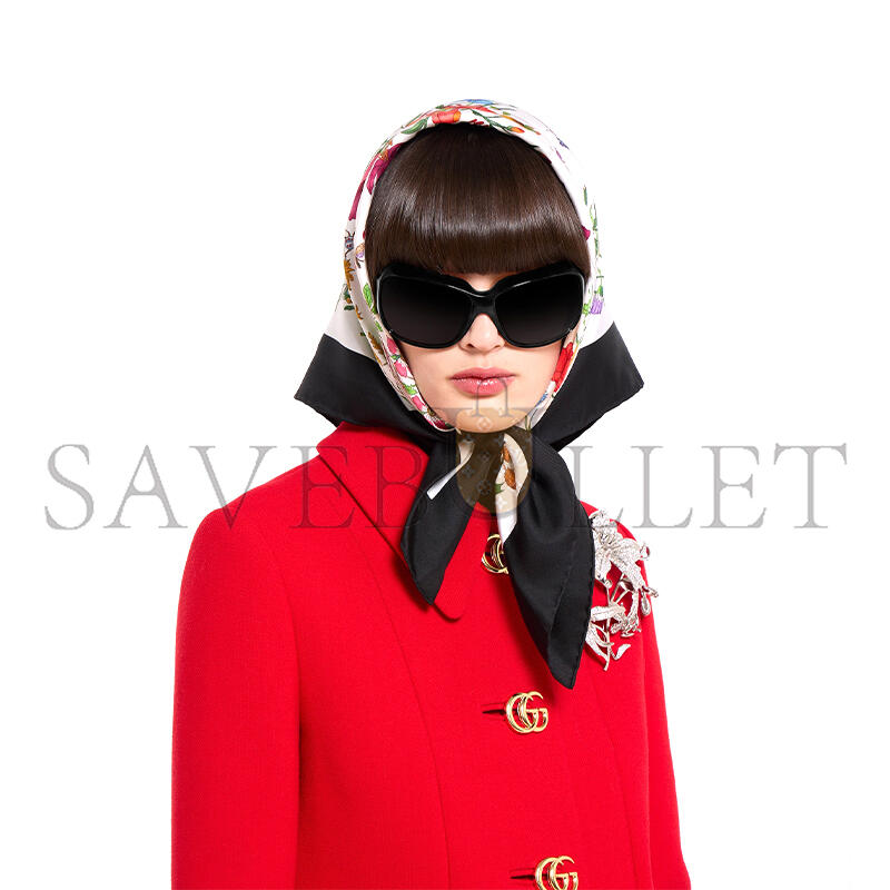 Gvc*1 wool nattÉ coat with double g button 860471